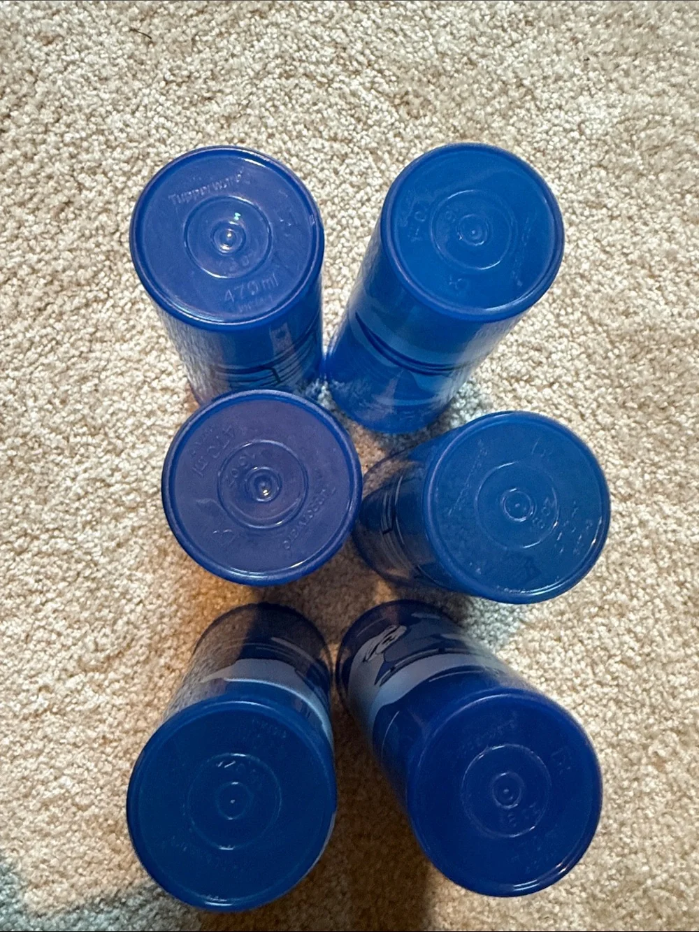 Tupperware six blue